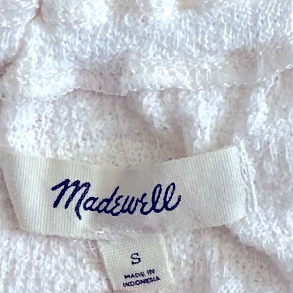 Madewell Texture & Thread Collection Drawstring Top Size Small - Picture 8 of 10